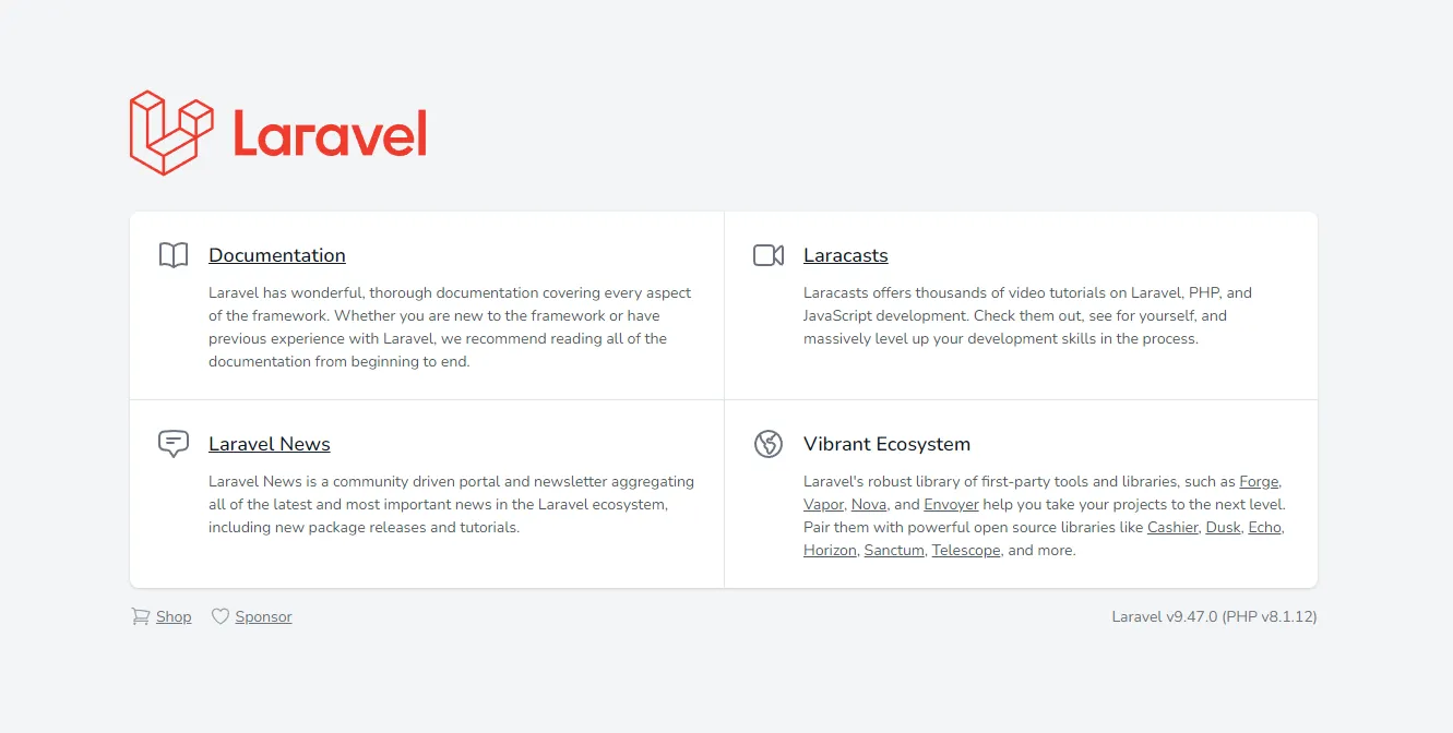 laravel-top-page